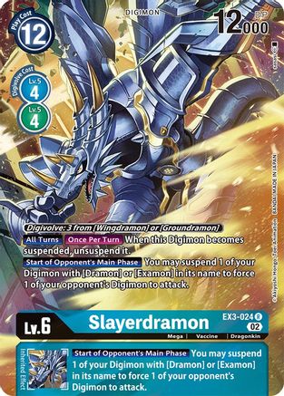 Slayerdramon (Alternate Art) (EX3-024) [Draconic Roar] Foil - Deck Out Gaming