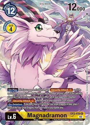 Magnadramon (Alternate Art) (EX3-036) [Draconic Roar] Foil - Deck Out Gaming