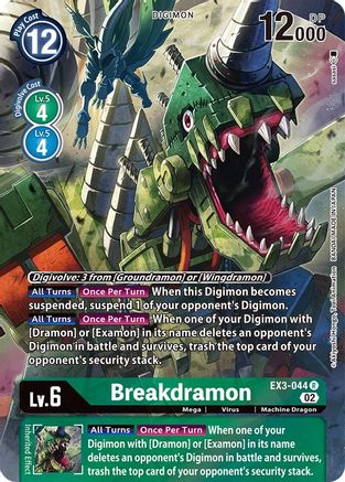 Breakdramon (Alternate Art) (EX3-044) [Draconic Roar] Foil - Deck Out Gaming