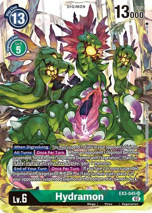 Hydramon (Alternate Art) (EX3-045) [Draconic Roar] Foil - Deck Out Gaming