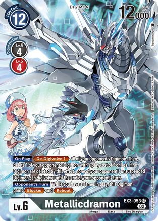 Metallicdramon (Alternate Art) (EX3-053) [Draconic Roar] Foil - Deck Out Gaming