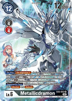 Metallicdramon (Alternate Art) (EX3-053) [Draconic Roar] Foil - Deck Out Gaming
