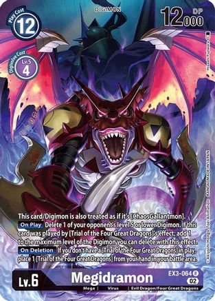 Megidramon (Alternate Art) (EX3-064) [Draconic Roar] Foil - Deck Out Gaming