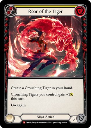 Roar of the Tiger (DYN049) [Dynasty] Rainbow Foil - Deck Out Gaming