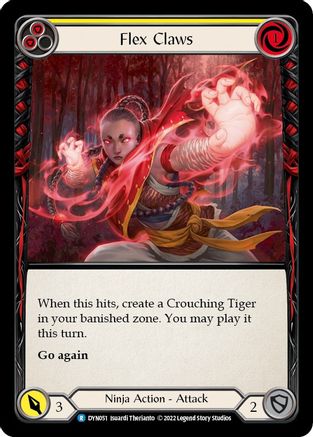 Flex Claws (Yellow) (DYN051) [Dynasty] - Deck Out Gaming