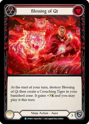 Blessing of Qi (Red) (DYN053) [Dynasty] Rainbow Foil - Deck Out Gaming