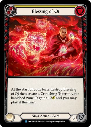 Blessing of Qi (Yellow) (DYN054) [Dynasty] - Deck Out Gaming