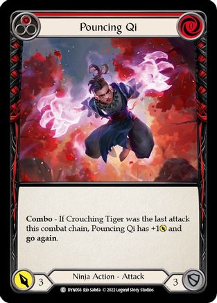 Pouncing Qi (Red) (DYN056) [Dynasty] Rainbow Foil - Deck Out Gaming