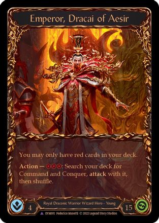 Emperor, Dracai of Aesir (Marvel) (DYN001) [Dynasty] Cold Foil - Deck Out Gaming