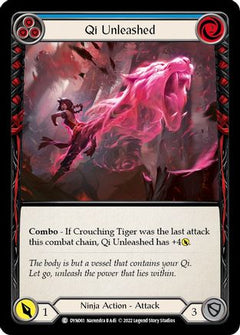 Qi Unleashed (Blue) (DYN061) [Dynasty] Rainbow Foil - Deck Out Gaming
