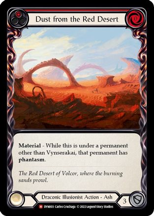 Dust from the Red Desert (DYN003) [Dynasty] Rainbow Foil - Deck Out Gaming