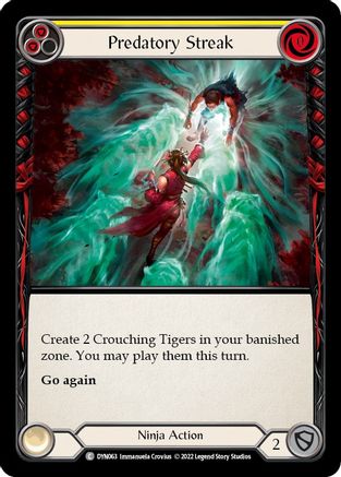 Predatory Streak (Yellow) (DYN063) [Dynasty] - Deck Out Gaming