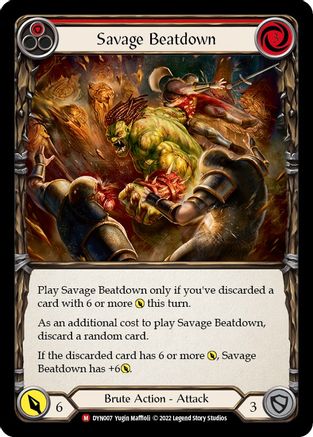 Savage Beatdown (DYN007) [Dynasty] - Deck Out Gaming