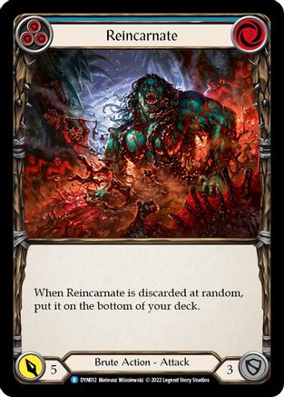 Reincarnate (Blue) (DYN012) [Dynasty] Rainbow Foil - Deck Out Gaming