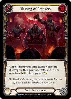 Blessing of Savagery (Yellow) (DYN014) [Dynasty] - Deck Out Gaming