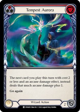 Tempest Aurora (Red) (DYN209) [Dynasty] Rainbow Foil - Deck Out Gaming