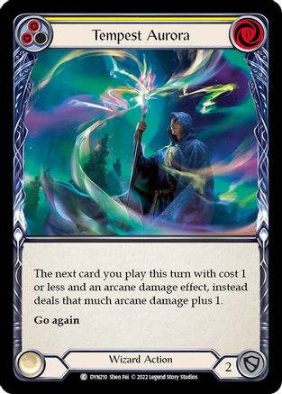 Tempest Aurora (Yellow) (DYN210) [Dynasty] Rainbow Foil - Deck Out Gaming