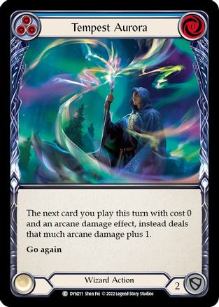 Tempest Aurora (Blue) (DYN211) [Dynasty] Rainbow Foil - Deck Out Gaming
