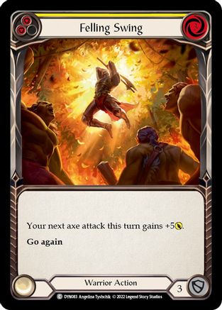Felling Swing (Yellow) (DYN083) [Dynasty] - Deck Out Gaming