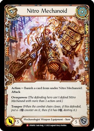 Construct Nitro Mechanoid // Nitro Mechanoid (DYN092) [Dynasty] Cold Foil - Deck Out Gaming