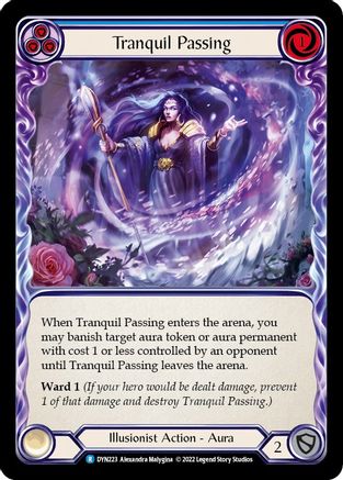 Tranquil Passing (Blue) (DYN223) [Dynasty] Rainbow Foil - Deck Out Gaming