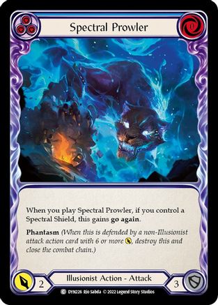 Spectral Prowler (Blue) (DYN226) [Dynasty] Rainbow Foil - Deck Out Gaming