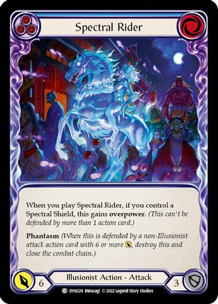Spectral Rider (Blue) (DYN229) [Dynasty] Rainbow Foil - Deck Out Gaming