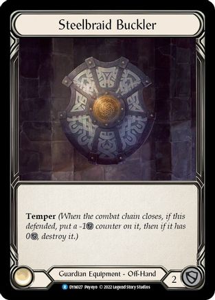 Steelbraid Buckler (DYN027) [Dynasty] Rainbow Foil - Deck Out Gaming