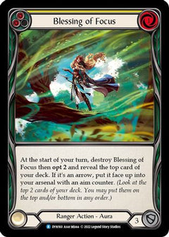 Blessing of Focus (Yellow) (DYN160) [Dynasty] Rainbow Foil - Deck Out Gaming