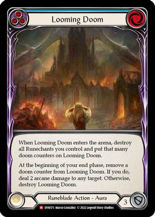 Looming Doom (DYN175) [Dynasty] Rainbow Foil - Deck Out Gaming