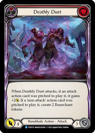 Deathly Duet (Red) (DYN176) [Dynasty] - Deck Out Gaming