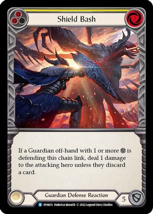 Shield Bash (Yellow) (DYN031) [Dynasty] - Deck Out Gaming