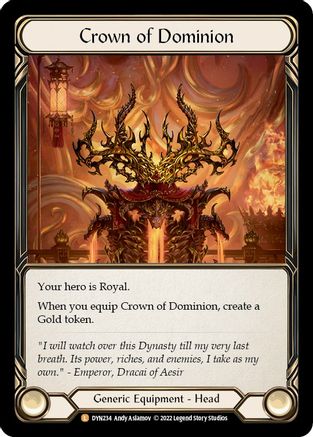 Crown of Dominion (DYN234) [Dynasty] Cold Foil - Deck Out Gaming