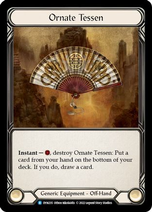 Ornate Tessen (DYN235) [Dynasty] Cold Foil - Deck Out Gaming