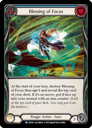 Blessing of Focus (Blue) (DYN161) [Dynasty] Rainbow Foil - Deck Out Gaming