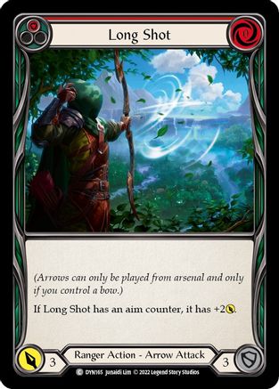 Long Shot (Red) (DYN165) [Dynasty] Rainbow Foil - Deck Out Gaming