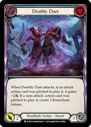 Deathly Duet (Blue) (DYN178) [Dynasty] Rainbow Foil - Deck Out Gaming