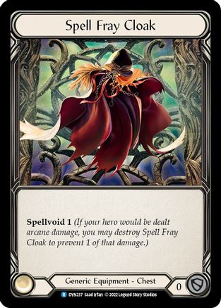 Spell Fray Cloak (DYN237) [Dynasty] Rainbow Foil - Deck Out Gaming