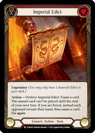Imperial Edict (DYN240) [Dynasty] Rainbow Foil - Deck Out Gaming