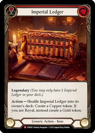 Imperial Ledger (DYN241) [Dynasty] Rainbow Foil - Deck Out Gaming