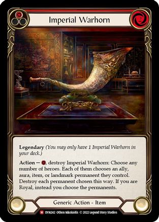 Imperial Warhorn (DYN242) [Dynasty] Cold Foil - Deck Out Gaming