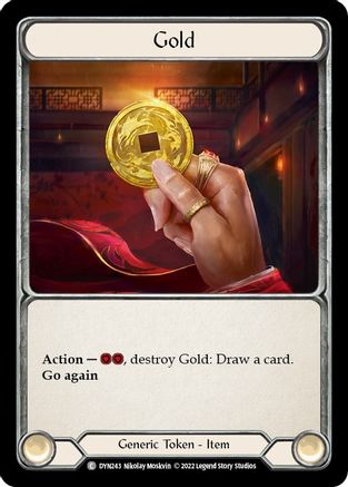 Gold (DYN243) [Dynasty] Rainbow Foil - Deck Out Gaming
