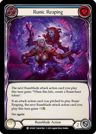 Runic Reaping (Blue) (DYN187) [Dynasty] - Deck Out Gaming