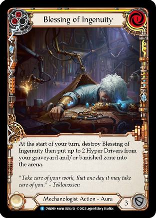 Blessing of Ingenuity (Yellow) (DYN099) [Dynasty] Rainbow Foil - Deck Out Gaming