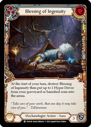 Blessing of Ingenuity (Blue) (DYN100) [Dynasty] Rainbow Foil - Deck Out Gaming