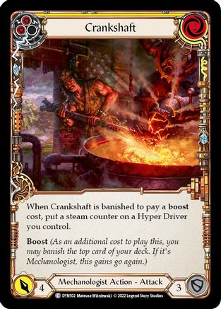 Crankshaft (Yellow) (DYN102) [Dynasty] Rainbow Foil - Deck Out Gaming