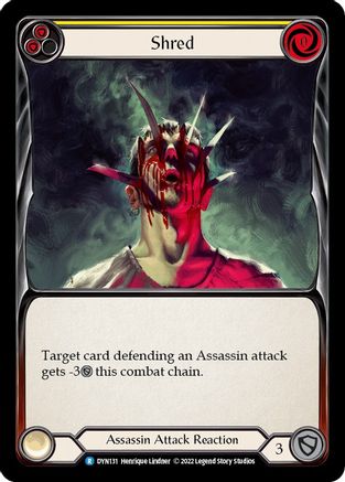 Shred (Yellow) (DYN131) [Dynasty] - Deck Out Gaming