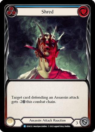 Shred (Blue) (DYN132) [Dynasty] - Deck Out Gaming