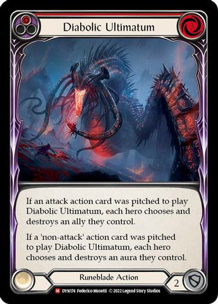 Diabolic Ultimatum (DYN174) [Dynasty] Rainbow Foil - Deck Out Gaming