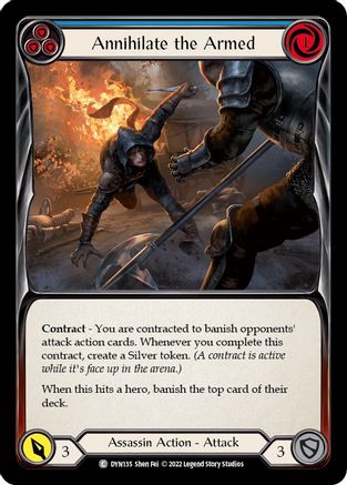 Annihilate the Armed (Blue) (DYN135) [Dynasty] - Deck Out Gaming